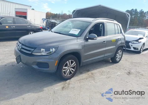 2016 Volkswagen Tiguan S z USA, uszkodzony, nr VIN WVGAV7AX6GW592680